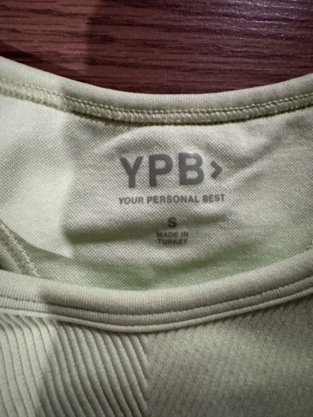 Light Green Ribbed Sports Bra - Picture 7 of 7